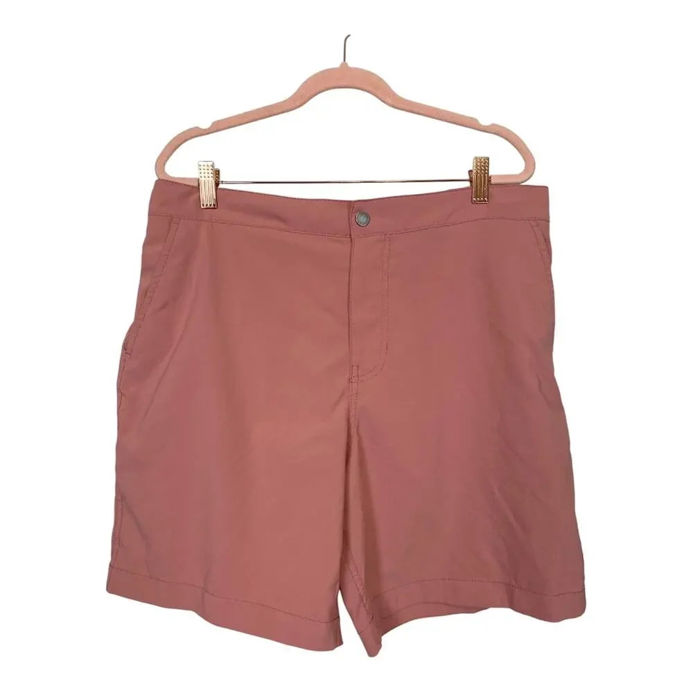 Abercrombie & Fitch Stretch Salmon Swim Trunk Lined Drawstring Pockets Size L